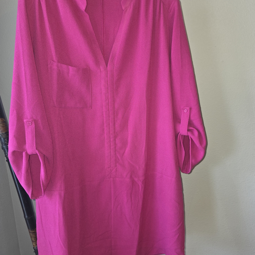 Lush Fuchsia Mini Dress